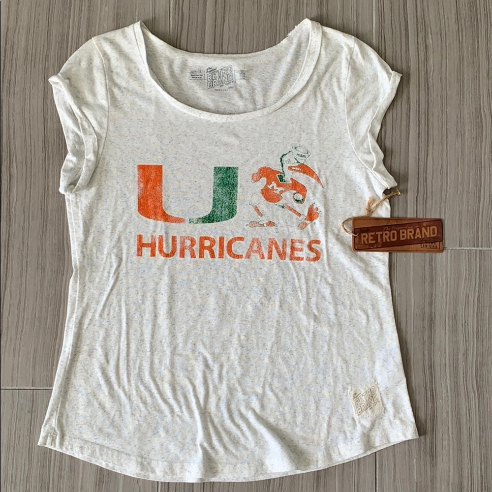 Miami Hurricanes retro brand T shirt
